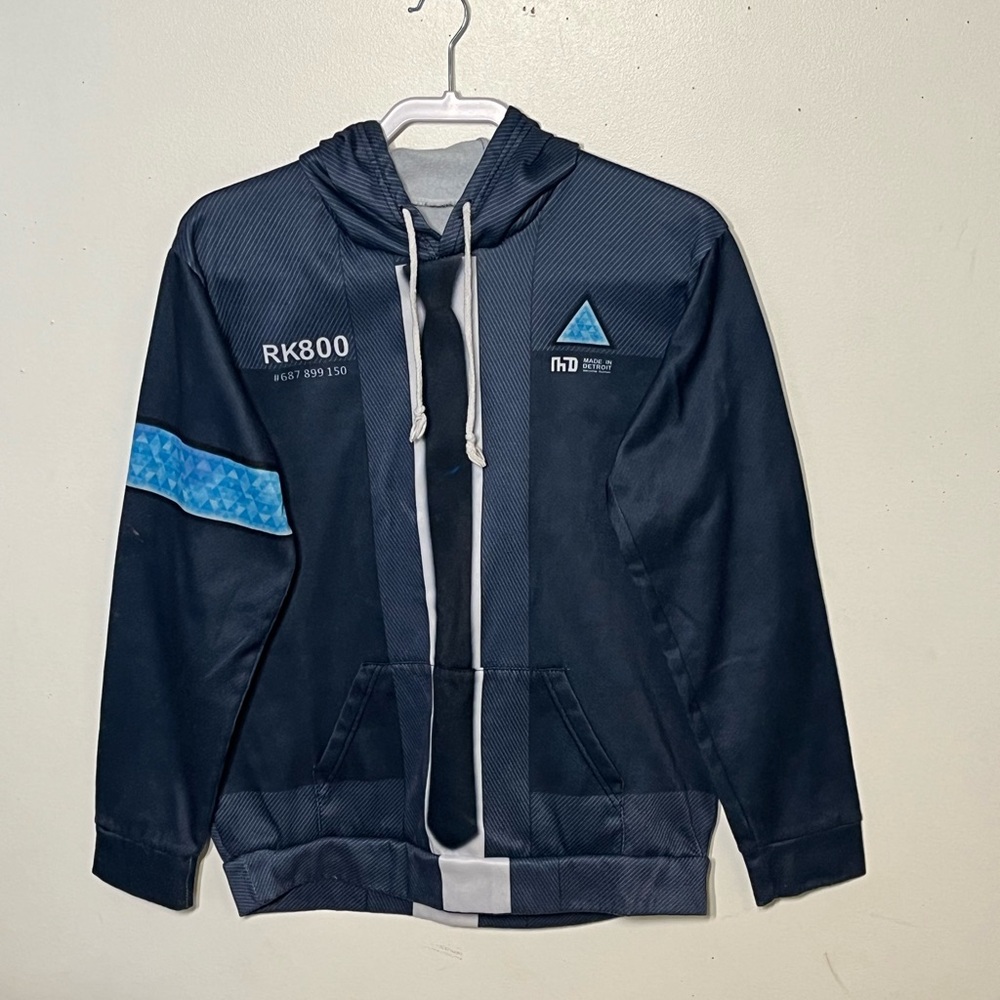 Android RK800 #687 899 150 Made in Detroit blue pullover hoodie. Size L. GUC.
